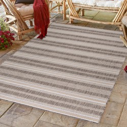 Sunny Outdoor - Binnen en Buiten Vloerkleed - Vintage Design - Beige - Tapijt voor Tuin Terras Balkon- 120x170 CM