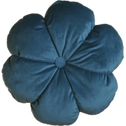 Lolaa kussen Flower blauw 35cm