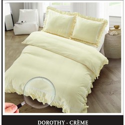 Hotel Home Collection - Dekbedovertrek - Dorothy - 200x200/220 +2*60x70 cm - Creme