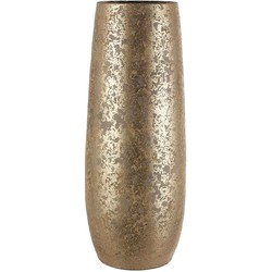 Mica Decorations Clemente Vaas - H55 x Ø21 cm - Terracotta - Goud