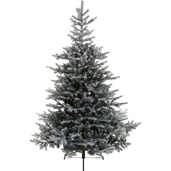 Kunstkerstboom snowy Grandis Fir hinged tree dia 132 cm hoogte 180 cm - Everlands