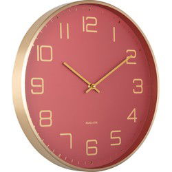 Wall Clock Elegance Glow