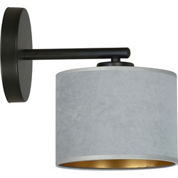 Minimalistische wandlamp Amato Zwart