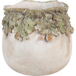 Clayre & Eef Bloempot Beige Steen
