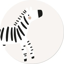 Muurcirkel Boho Zebra zw