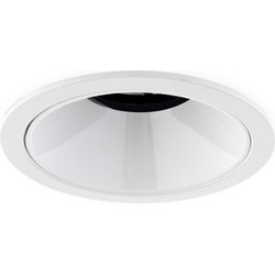 Groenovatie LED Inbouwspot 15W CREE, Rond, Ø108mm, Kantelbaar, Dimbaar, Wit/Wit, Warm Wit