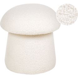 TIOGA - Poef - Gebroken wit - Bouclé