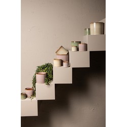 PTMD Bloempot Mary - 17x17x15 cm - Keramiek - Groen