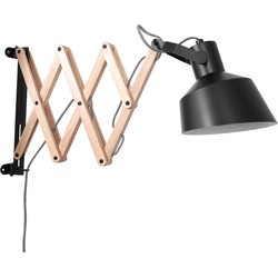 Anne Lighting wandlamp Porter - zwart - metaal - 3372ZW