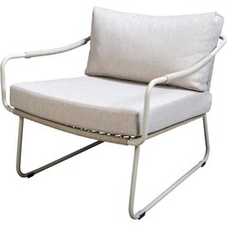 Moledo lounge chair aluminium salix/rope salix/flax beige AW