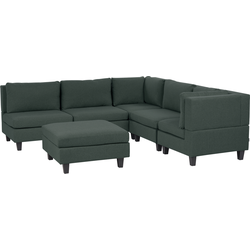 Beliani UNSTAD - Modulaire Sofa-Groen-Polyester