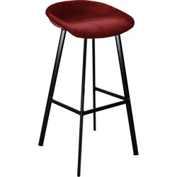 Kick barkruk Finn - Rood(87 cm hoogte)