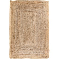 Vloerkleed 180x120cm Jute - Naturel - Kleed Bombay