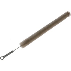 Gerimport Radiatorborstel - flexibel - kunststof - 72 cm - grijs - schoonmaakborstel - plumeaus