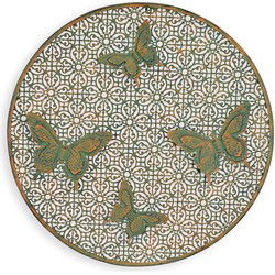 A WROUGHT IRON BUTTERFLY WALL DECOR
