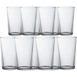 Drinkglazen/waterglazen transparant set Chope 280/330 ml 12-delig - Drinkglazen