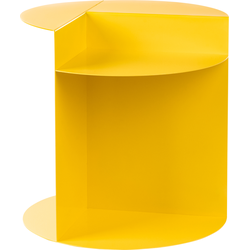 Beliani TAGGART - Bijzettafel-Geel-IJzer