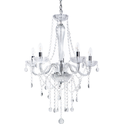 Beliani LOCONE - Hanglamp-Transparant-IJzer