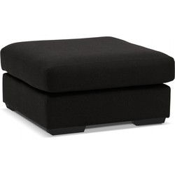 LUCA design bankpoef 95x95x50 cm Zwart