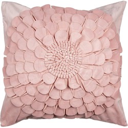 Clayre & Eef Kussenhoes 45x45 cm Roze Polyester Vierkant Bloem