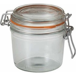 Le Parfait Voorraad/weckpot - glas - transparant - 10 x 8,5 cm - 350 ml - Weckpotten