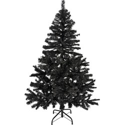 Kunst kerstbomen / kunstbomen in het zwart 150 cm - Kunstkerstboom