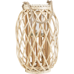 MAURITIUS - Lantaarn - Lichte houtkleur 40 cm - Wilgenhout