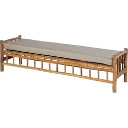 Exotan Tennis Tuinbankje - Bamboe - Taupe - 48x180x50