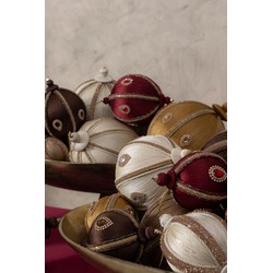 PTMD Kersthanger Nadinee - 20x20x30 cm - Polyester - Creme