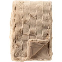 Dutch Decor FERRON - plaid 130x160 cm - imitatiebont - Irish Cream - beige - Dutch Decor