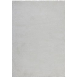 Tapijtenloods Velvet Soft - Laagpolig Effen Vloerkleed - Fluweel - Creme- 80x150 CM