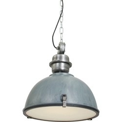 Stoere grijze Industriële lamp Steinhauer Bikkel Grijs