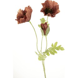 Kunstbloem Poppy 73 cm mauve