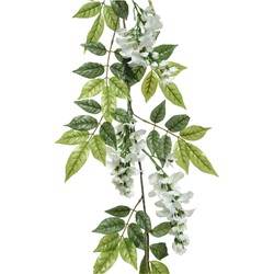 Decoris Wisteria - wit - kunstplant - slinger - 150 cm - Kunstplanten