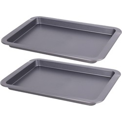 Bakplaat - 2 stuks - universeel - 33 x 23 cm - max 220 - 240 graden celsius - Cakevormen