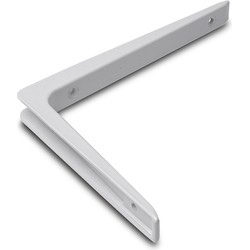 2x stuks planksteun / planksteunen aluminium wit 15 x 10 cm - Plankdragers