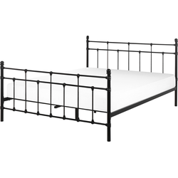 LYNX  - Tweepersoonsbed - Zwart - 160 x 200 cm - Metaal
