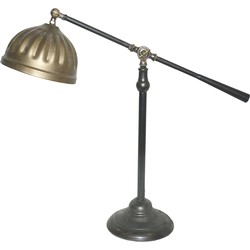 Clayre & Eef Bureaulamp  62x19x62 cm  Bruin Ijzer Rond Tafellamp