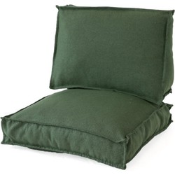 2L Home & Garden Loungekussen set Metro Lounge Olijf - 2 delig