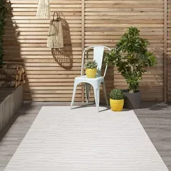 Caprenia Buitenkleed Crème vloerkleed - Indoor & Outdoor - 120 X 170 CM