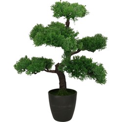 H&S Collection Kunstplant Bonsai boompje in pot - Japans decoratie - 50 cm - Type Tokio - Kunstplanten