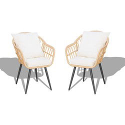 Feel Furniture - Ibiza - Dinnerset stoelen - set van 2 stoelen