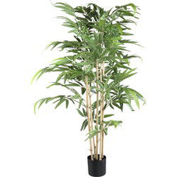 PTMD Kunstplant Bamboo - 55x50x150 cm - Plastic - Zwart