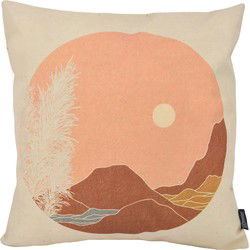 Pampas Circle | 45 x 45 cm | Kussenhoes | Katoen/Linnen