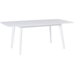 SANFORD  - Uitschuifbare eettafel - Wit - 90 x 150/195 cm - MDF