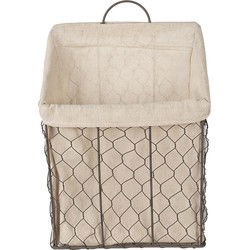Clayre & Eef Opbergmand Bruin Beige IJzer