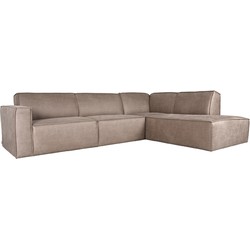 LABEL51 Hoekbank Kay - Taupe - Micro Suede - Rechts