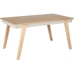 Beliani PHOLA - Eettafel-Lichte houtkleur-MDF