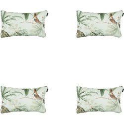 Madison -  Sierkussen Grasse green - Ca. 30x50 cm - Set van 4
