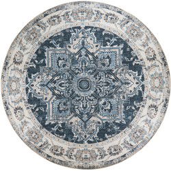House Nordic Vloerkleed Havana Ø200cm Blauw